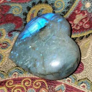 Small Labradorite Heart